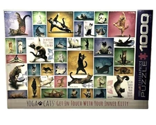 Yoga Cats 1000 Piece Jigsaw Puzzle by Eurographics NEW Sealed