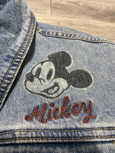 Chaqueta de mezclilla de jean Mickey Mouse de los parques Disney XXL para hombre - Imagen 5 de 9