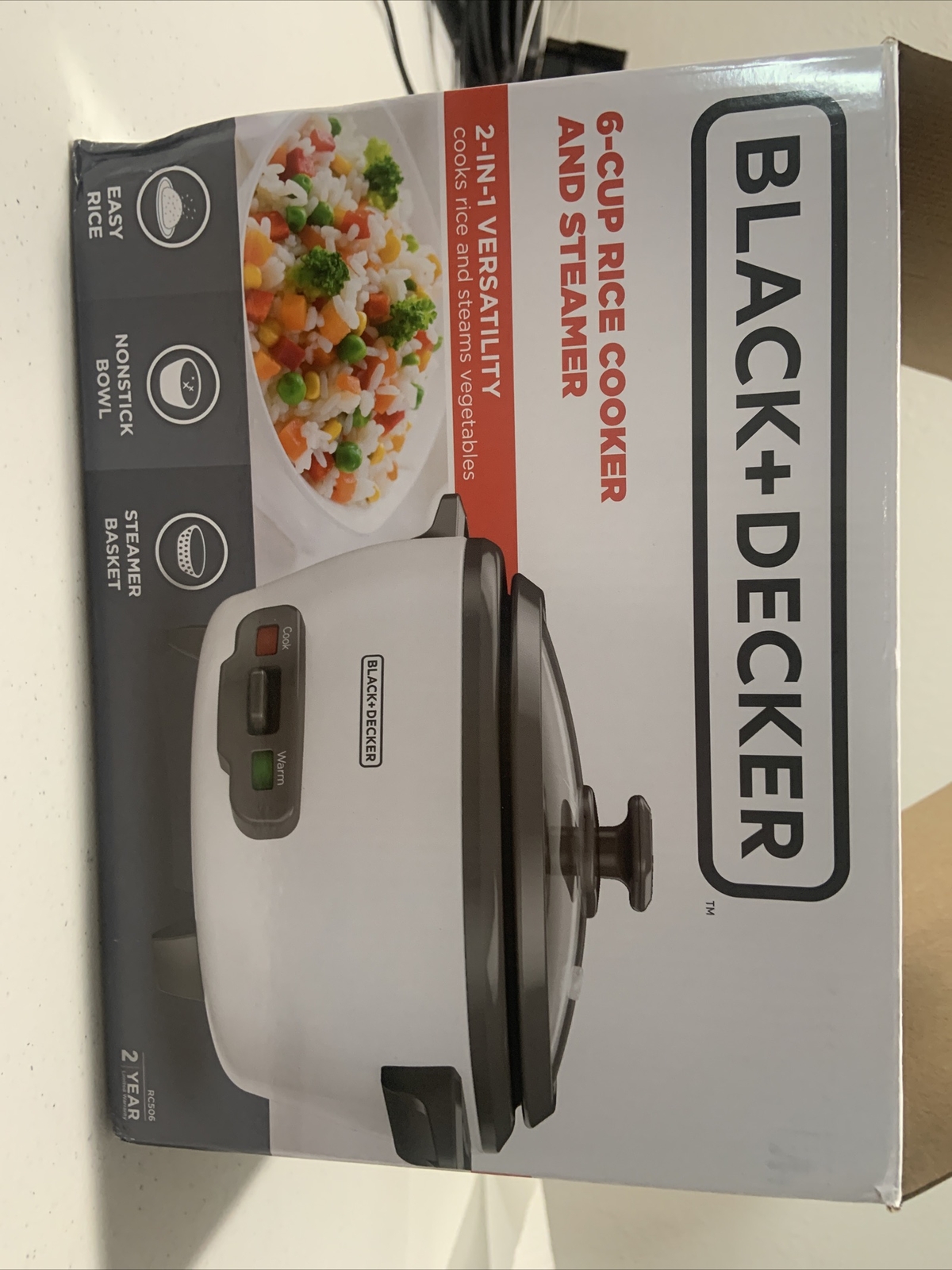 BLACK+DECKER RC506 6Cup Rice Cooker White 50875815681 eBay