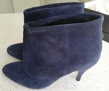 Schuh Navy Suede 'Sally' Ankle Boots UK 7 EU 40 NEW and Boxed