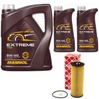 MotoröL Set Mannol 5W-40 API SN/CH-4 7 Liter + ÖLfilter FüR VW Passat Variant
