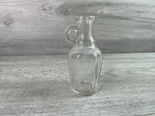 Vintage Clear Glass Oil Vinegar Cruet