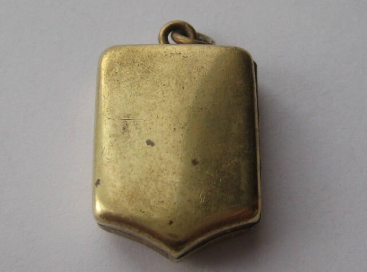 Antique Edwardian 5 Sided Rectangular Goldtone Br… - image 8