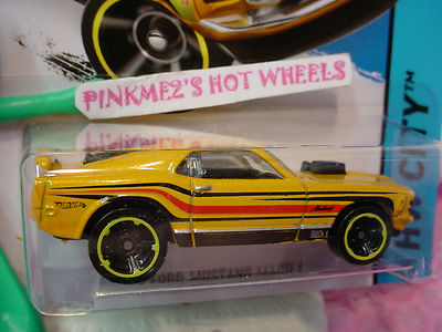 2014 Hot Wheels '70 FORD MUSTANG MACH 1 #97 ∞yellow-orange~50th