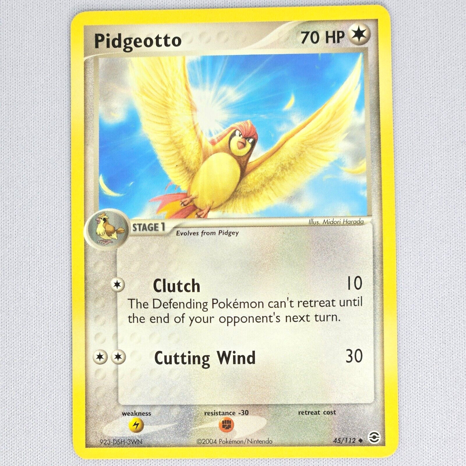 Pidgeotto 45/112 Firered & Leafgreen Regular Uncommon Vintage Pokemon Card LP