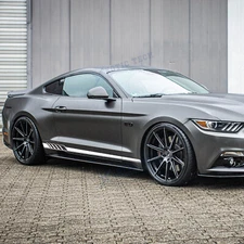 White Universal Racing Sport Side Fender Skirt Stripe Vinyl Decal Sticker Auto