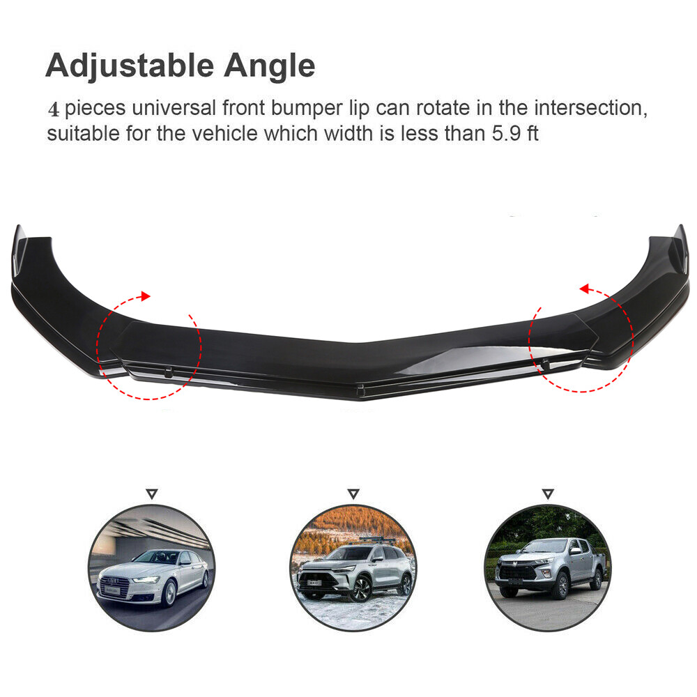 Front Bumper Lip Spoiler Splitter Body Part For Maserati Ghibli Car Accessories