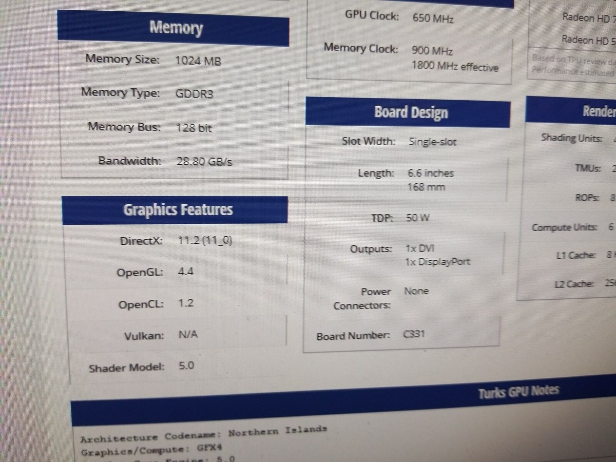 Scheda Video Professionale AMD FirePro V3900 1GB GDDR3 Per Dell Optiplex Small Form Factor