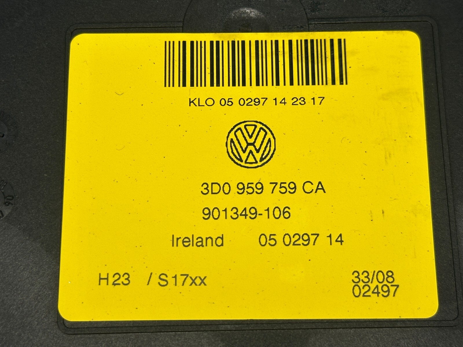 Bentley Flying Spur Front Passenger Seat Adjustment Control Module 2006-2012 OEM
