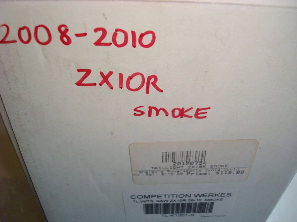 Nova lanterna traseira 2008-210 Kawasaki ZX10R Competition Werkes SMoke TL-K1001-S - Imagem 3 de 4