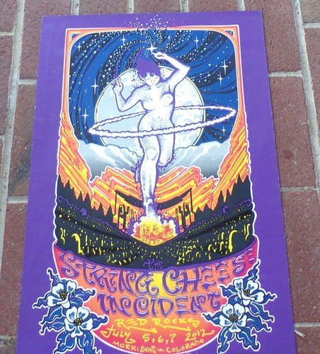 STRING CHEESE INCIDENT 2012 RED ROCKS CO CONCERT POSTER SIGNED R. MARX 24X16 - Picture 2 of 16