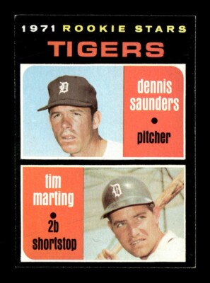 1971 Topps #423 Dennis Saunders/Tim Marting (RC) NM Baseball Card