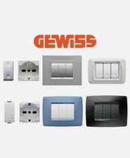 SERIE GEWISS PLAYBUS NERO ORIGINALE PRESA PLACCA SUPPORTO PULSANTE RJ45 SCHUKO