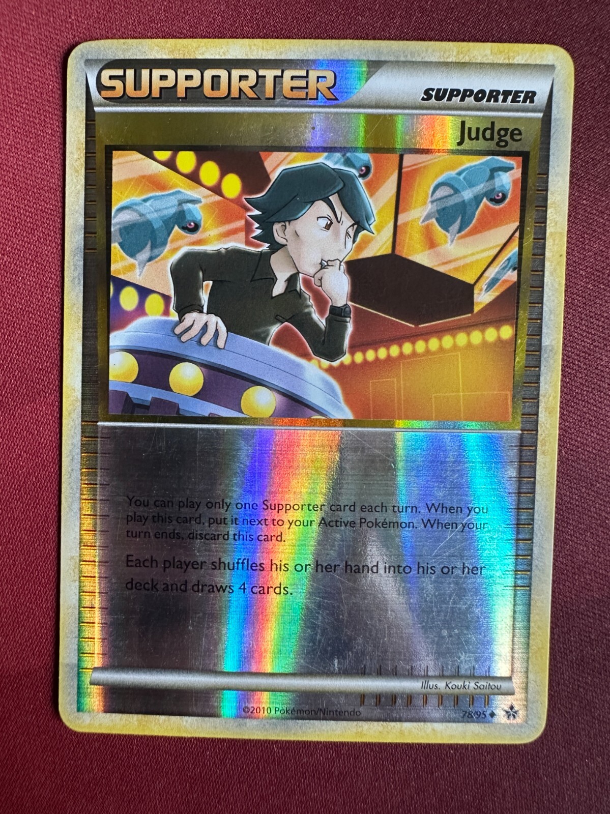 JUDGE 78/95 HGSS: Unleashed REVERSE HOLO RH Pokemon TCG card NM NEAR MINT