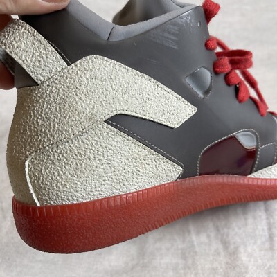 Maison Martin Margiela 22 Men's Red Leather and Neoprene Sneakers