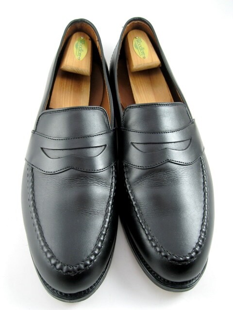 Allen Edmonds Randolph Mens Black Leather Penny Loafers Dress Shoes Size 14 D 565N