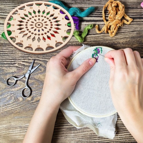 Wooden Wire Board Embroidery Thread Holder Threads Organizing Tool - Picture 12 of 12