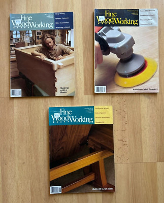 3 issues Fine Woodworking Magazine 1992 Issues # 92 93 94~ PB VG
