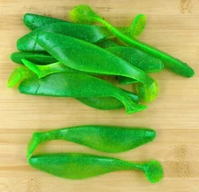 (10) Luck-E-Strike Shad Minnow Swimbait 6" Green Bulk Lot Brand New