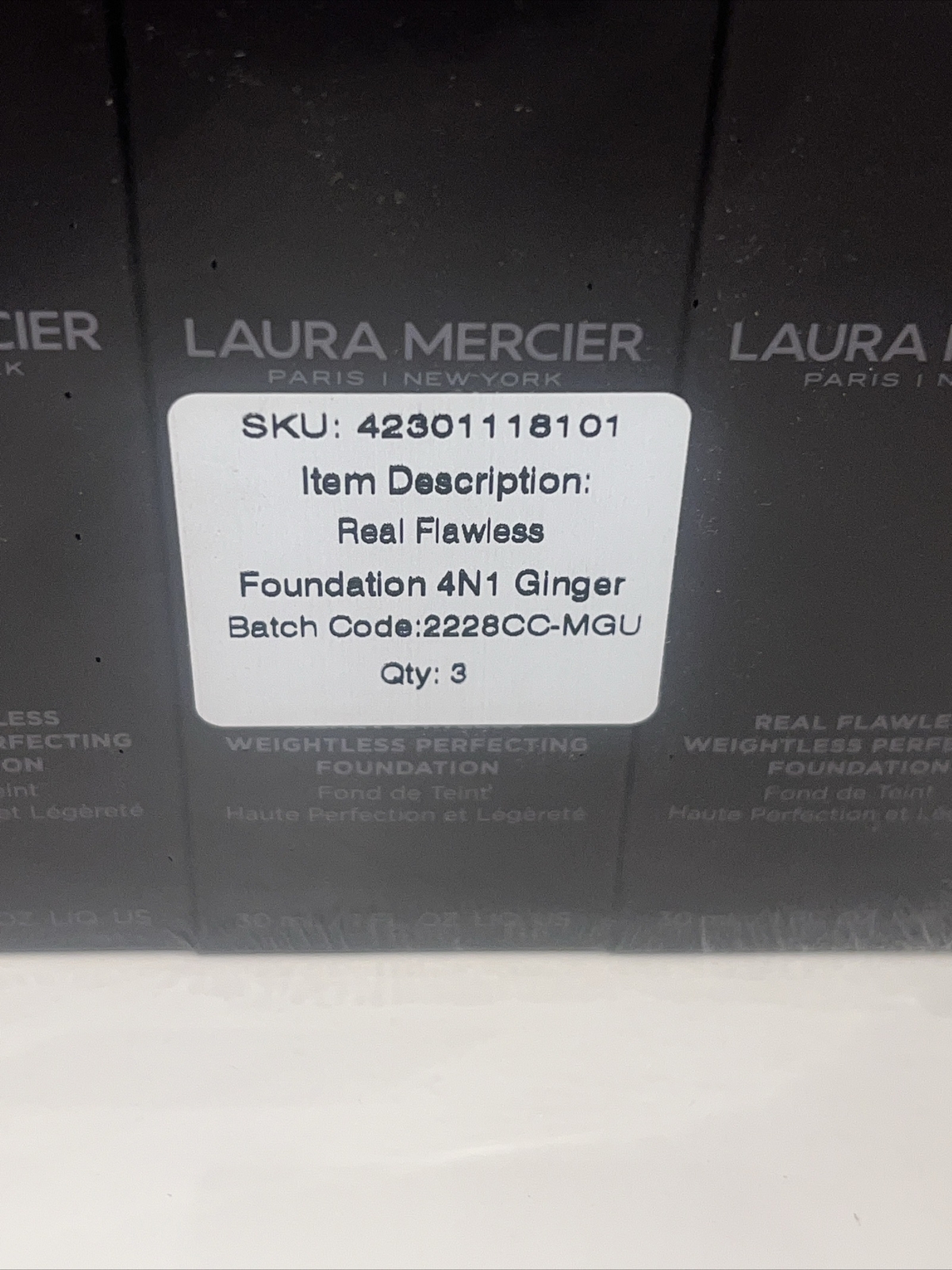 3 Pac Laura Mercier Real Flawless Weightless Perfecting Foundation -4N1 ...