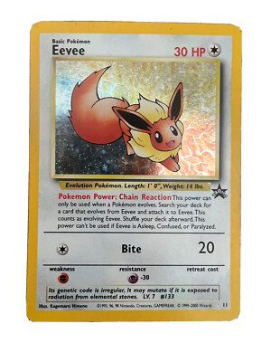 Pokémon TCG Eevee Wizards Black Star Promos 11 Holo 1st Edition | eBay