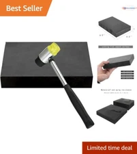 Durable 6" x 4" Rubber Stamping Block for Vibration Protection in Jewelry Craft