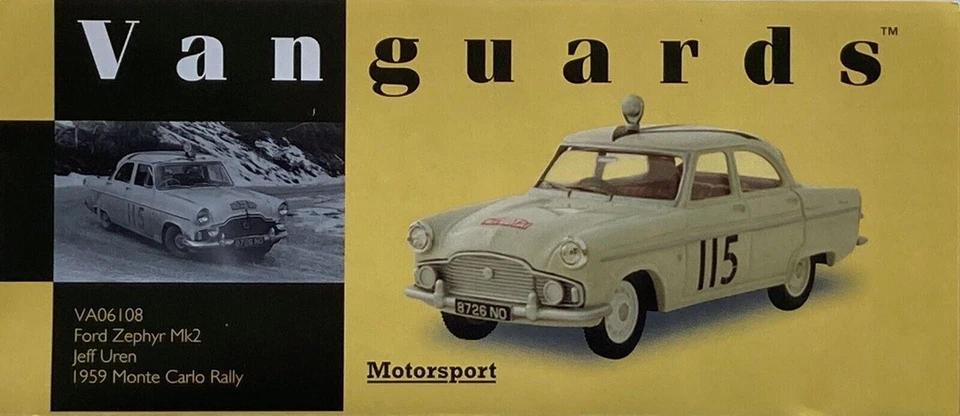 1/43 Corgi Vanguards VA 06108 Ford Zephyr 1959 Monte Carlo #115 Uren & Walker - Image 4 of 4