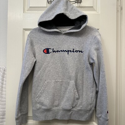 Kids Hoodies Champion Sweater Silver Champion Boys Gray Hoodie