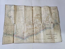 Original 1873 Wyld's Map of the British Possessions Gold Coast Ashanti & Fantee