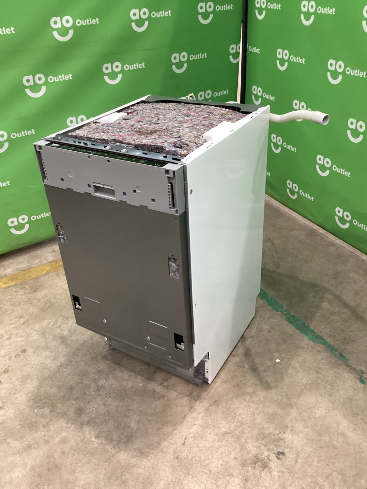 Beko Fully Integrated Slimline Dishwasher DIS16R10 Silver E Rated 