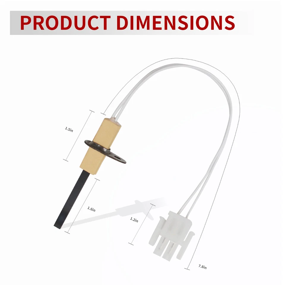 Новый воспламенитель горячей поверхности печи 768A-844, нитрид кремния для Emerson (NI-N001) - Изображение 2 из 4