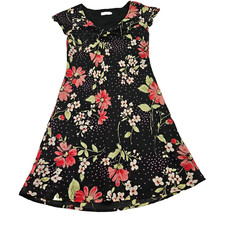 CDC VTG Floral Balletcore Fairycore Feminine Flutter Sleeve Mini Dress Sz 8P