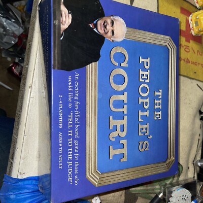 The Peoples Court Board Game by Hoyle 1986 Edition Complete Judge Wapner Sealed