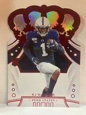 2020 KJ HAMLER Panini Chronicles Draft Picks Crown Royale Red Die Cut #33 NFL