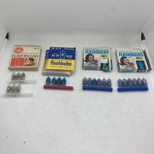 AG-1 Flash Bulbs - AG-1B Blue Dot Flashbulbs - 22 Bulbs - Vintage