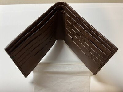 ROLEX CAFE LEATHER CARDS/DOCUMENTS HOLDER WALLET Bifold - 5 1/2  X 4  NEW