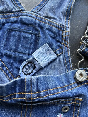 60s British General Post Office オーバーオール Vintage 90's Pokemon Butterfree Denim Embroidery Overalls SZ