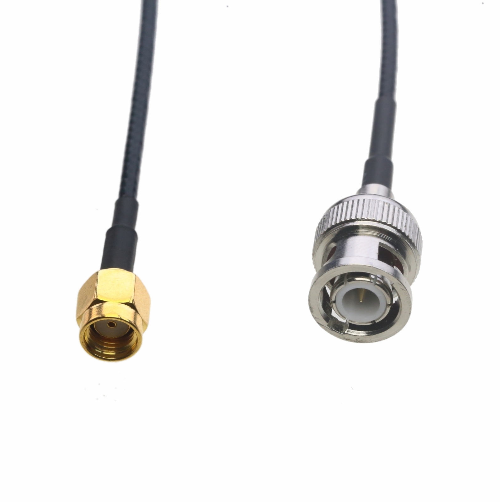 RF coaxial Cable BNC plug to RP-SMA male RG316 pigtail for ham radio antenna