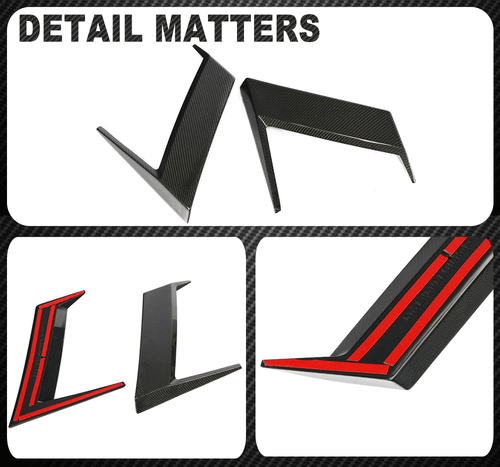 For Benz G Wagon W463 W464 G500 G63 Real CARBON Side Fender Vent Splitters - Picture 11 of 11