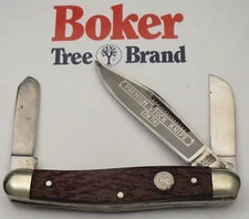 Vintage BOKER Solingen 7474 Large Stockman - Jigged Delrin Handles Carbon Steel