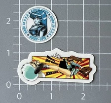 Hook Ups Sticker Lot X2 Rare Kung-Fu Dream Girl Small