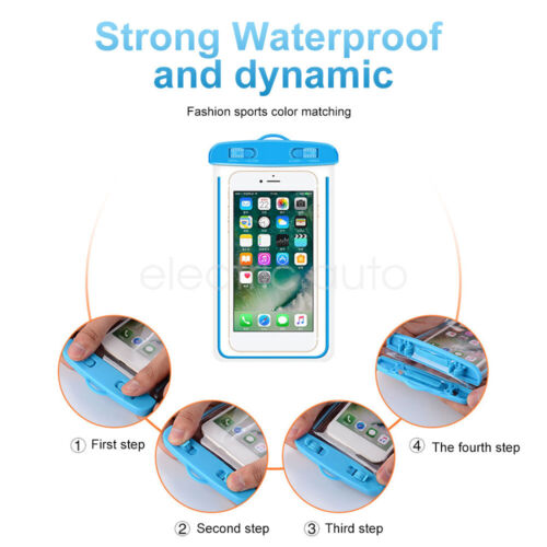 Mobile Phone Swimming Fluorescent Underwater Dry Pouch Waterproof Cover Case CN - Picture 11 of 26