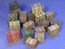 Resicast 1/35 Various Wooden Boxes (20 Boxes, 4 each 5 different styles) 352362