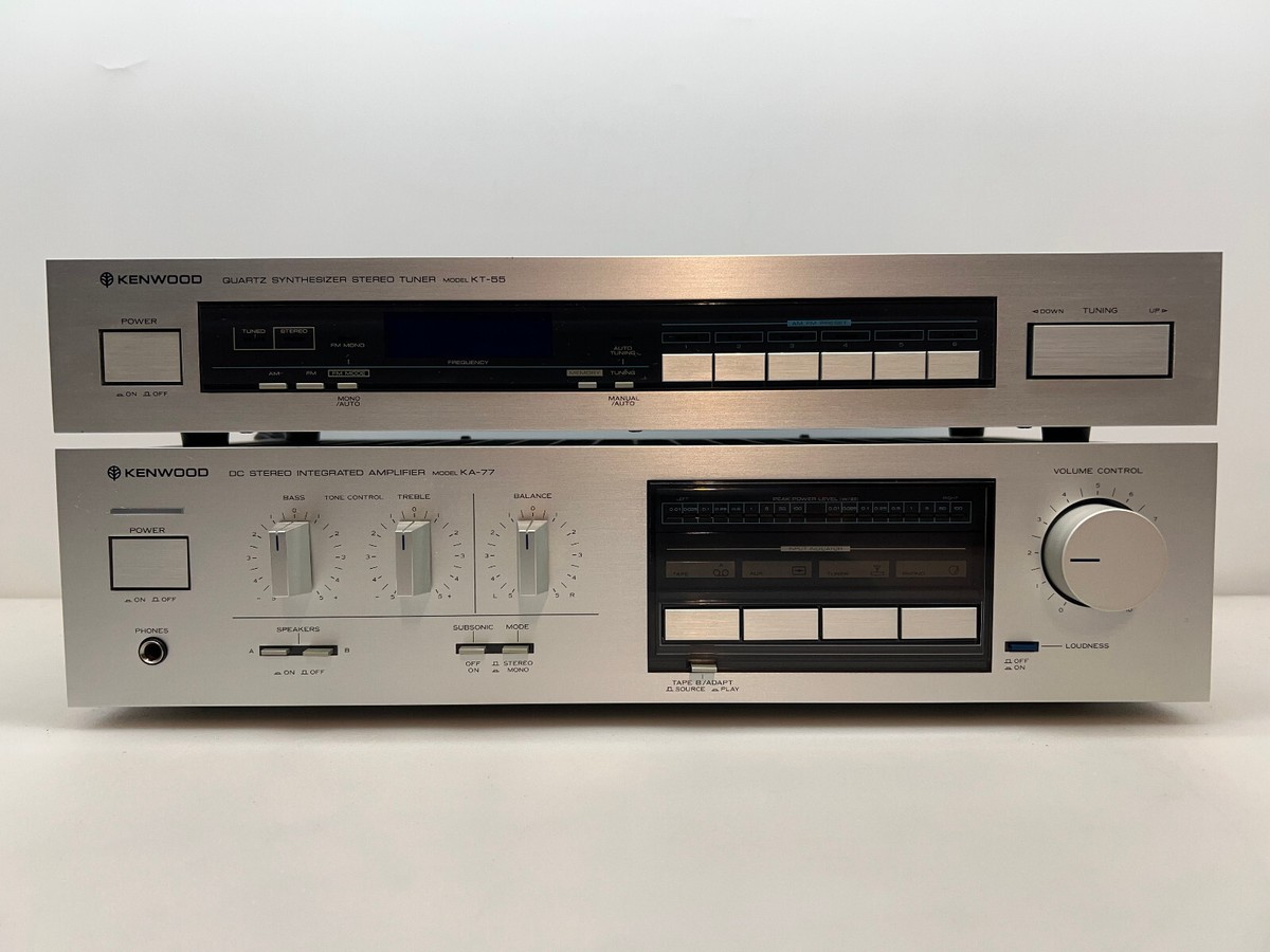 Kenwood KA-77 Stereo Amplifier and KT-55 AM-FM Tuner Restored 3