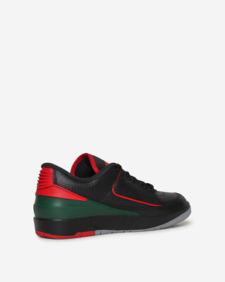 NEW Nike Air Jordan 2 Retro Low Christmas Black Red Size 6.5Y