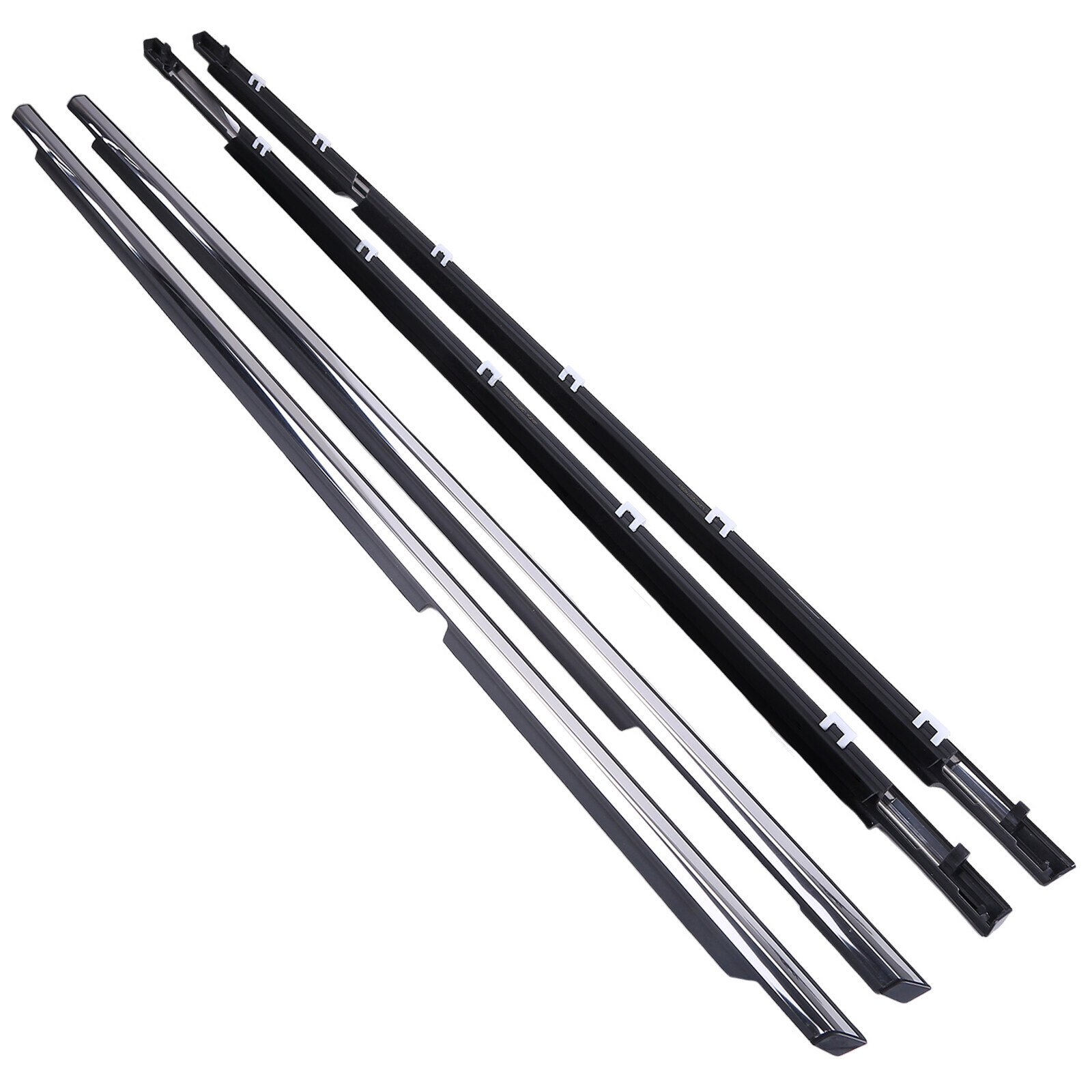 4PCS Front Rear Door Belt Moulding Weatherstrip Set for 2002-2006 Toyota Camry