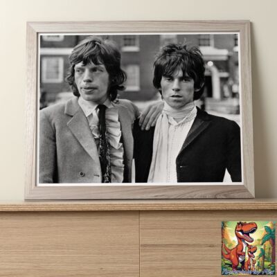 Mick Jagger Rolling Stones Keith Richards: professionelles Foto 10''x8''