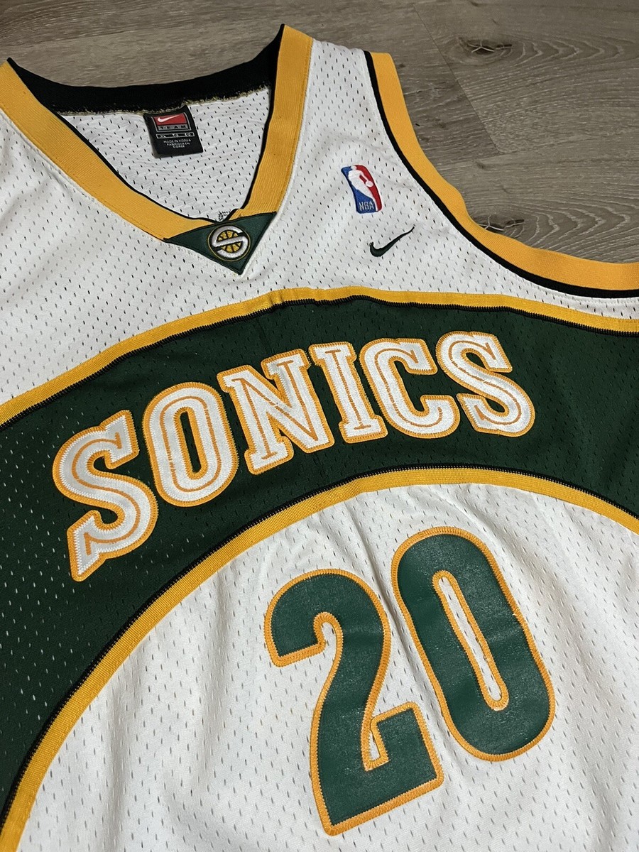 【希少】NBA SONICS PAYTON ユニフォーム Nike Seattle Supersonics Gary Payton Jersey Sonics Sz XL 48