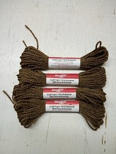 Lot Of 4 Needloft Plastic Canvas Yarn - 10 yards Cinnamon NOS