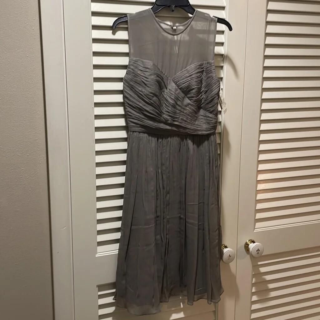 slim fit dress slacks J.Crew Gray Marled Fit-and-Flare Mini Dress
